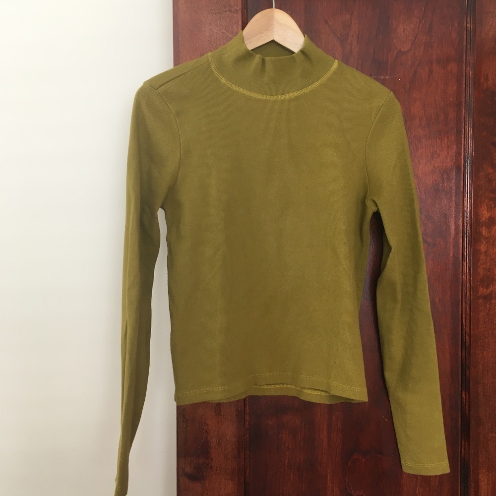Organic Cotton Rib Turtleneck